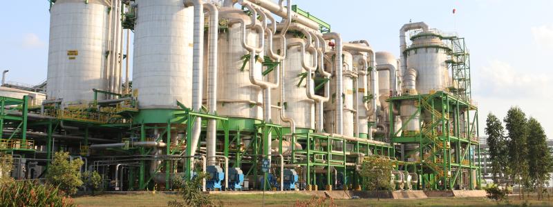 Så här ser en indunstningsanläggning ut, levererad till Indonesien av Valmet. Foto: Valmet