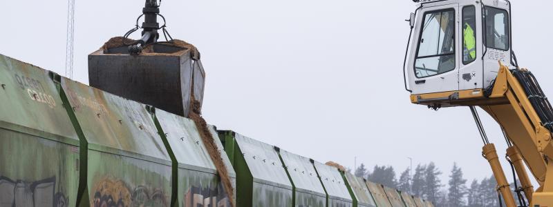 Den kalla inledningen av 2026 ledde till en kraftig ökning i efterfrågan på energiprodukter från Norra Skog. Foto: Viktor Lundberg/Norra Skog