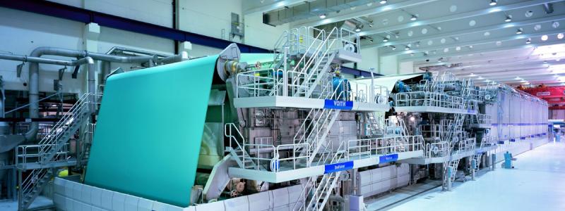 Laakirchen Papier i Österrike och teknikleverantören Voith har lanserat ett gemensamt flaggskeppsinitiativ för att digitalisera pappersmaskiner. Bild: Voith
