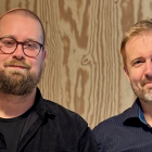 Christian Höök och Mathias Kristoferqvist, båda jägmästare och doktorander vid SLU, är grundare av startupbolaget EcoVibes. Foto: BizMaker