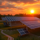 Solparken och batterilagret kommer att minska Rottneros exponering mot elmarknaden. (AI-genererad bild).