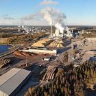 Metsä Fibres massafabrik i Raumo, Finland. Foto: Wikipedia Commons Lic. Kredit: Kallena