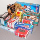 Olika typer av kartonger. AI kan förbättra logistik och packning genom att minska mänskliga fel och optimera utrymmet i varje paket. Foto: Wikipedia Commons lis. Foto av R L Sheehan av kommersiella kartonger.