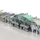 Den nya TAD-maskinen kommer att ha en bredd på 5,6 meter och en årlig produktionskapacitet på 75 000 ton. Foto: Valmet