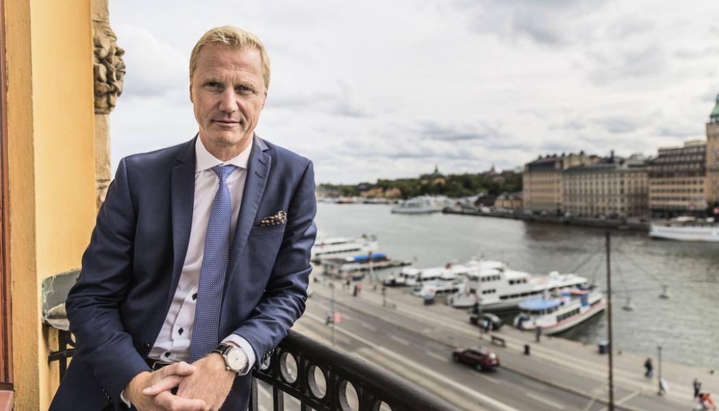 Allis Nettréus/SvD/TT: Holmens vd Henrik Sjölund har anledning att vara nöjd. Arkivbild.