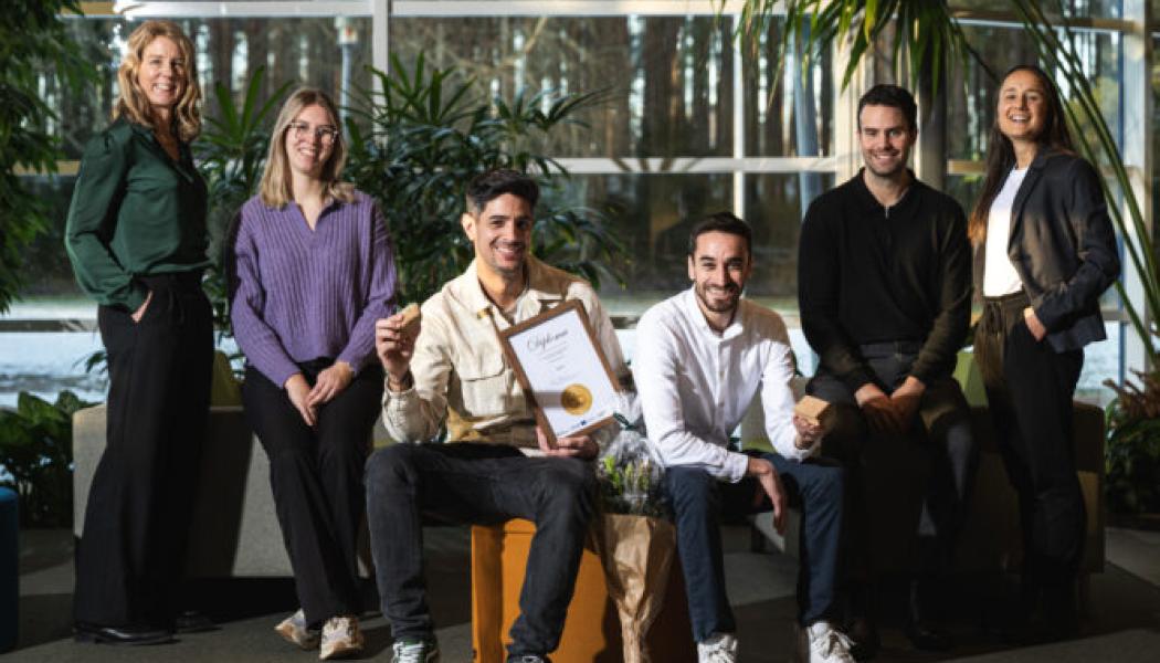 Syftet med samarbetet är att återvinna vinkorkar till nya produkter. Foto: Paper Province 