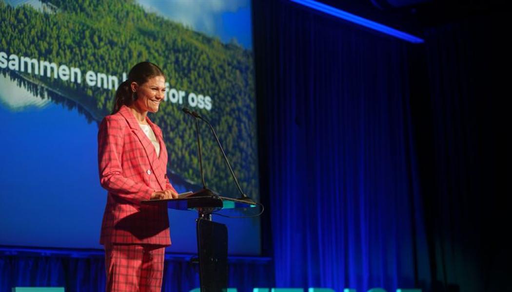 Kronprinsessan Viktoria talar på symposiet. Foto: Daniel Abrahamsson, Lindholmen Science Park