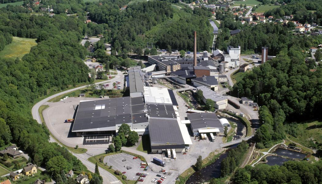 Munkedals papperbruk. Foto: Arctic Paper