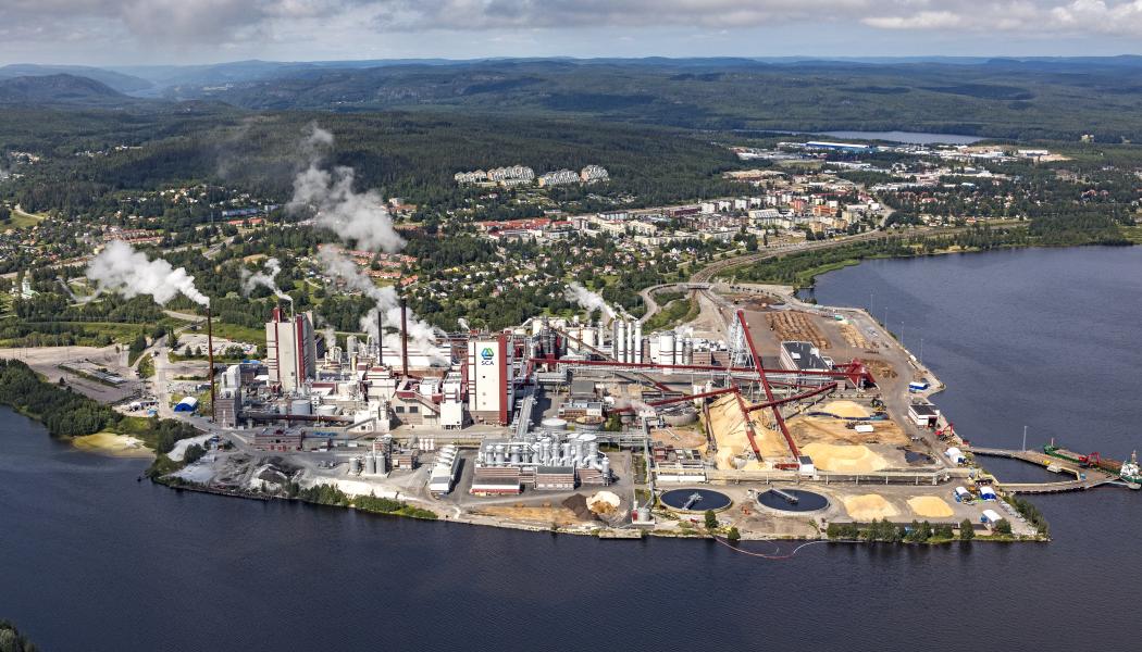 Östrands massafabrik. Foto: Bergslagsbild