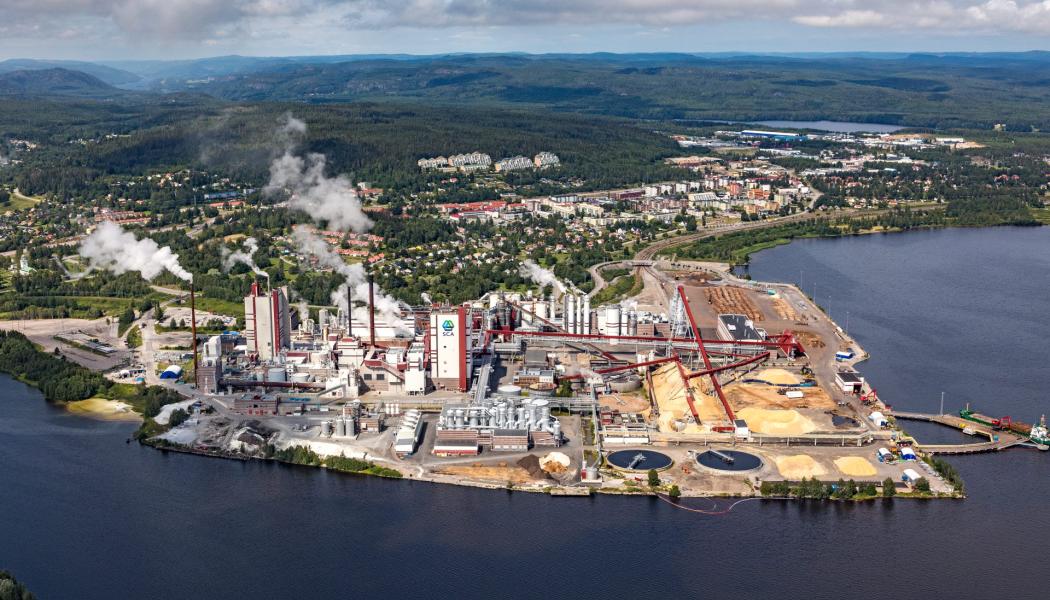 Östrands massabruk. Foto: Bergslagsbild