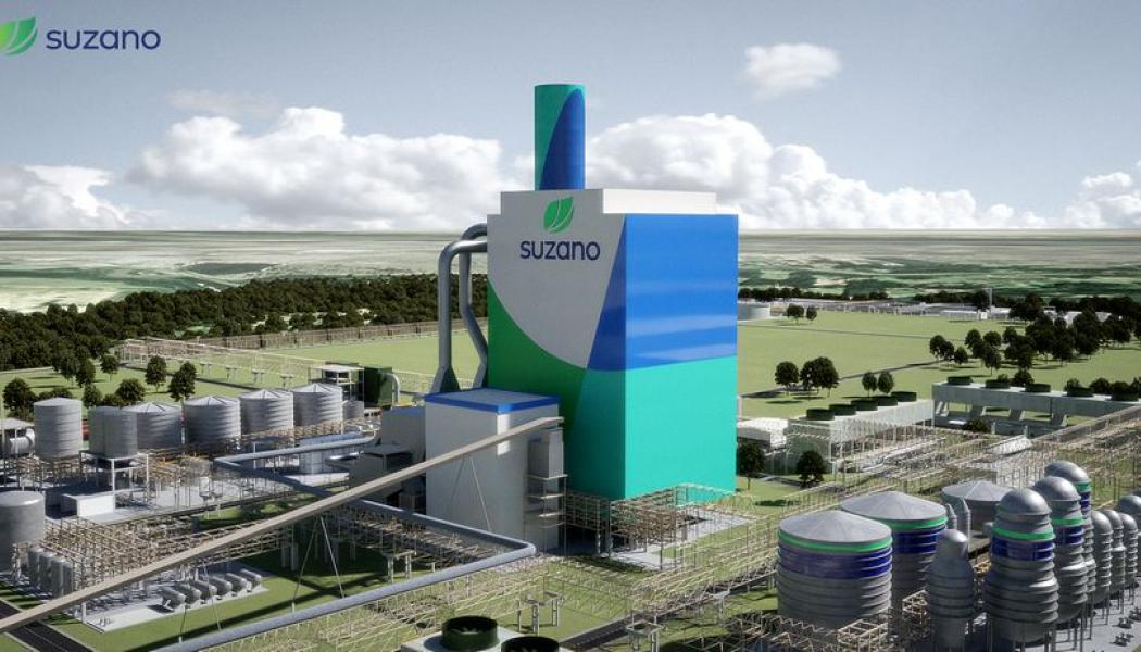 Det gigantiska massabruket, som ligger i södra Brasilien, har redan idag en produktionskapacitet på 10,9 miljoner ton eukalyptusmassa. Efter investeringen kommer denna att öka med cirka 20 procent. Bild: Suzano