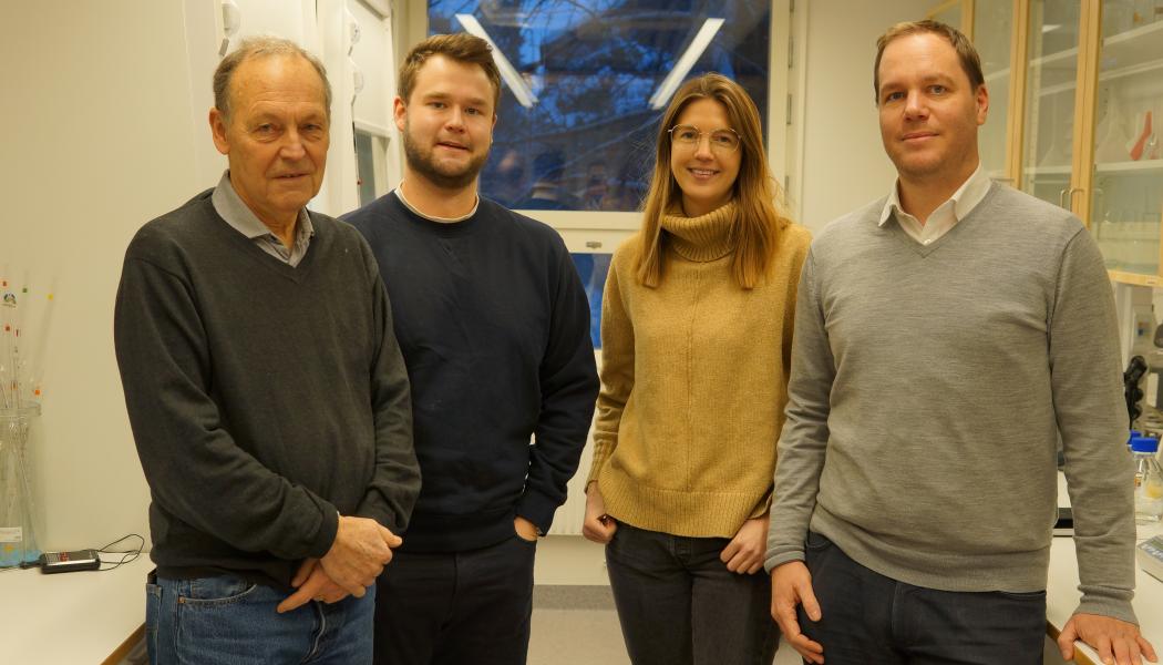 Peter Axegård, Beatrice Swensson, Kristoffer Guthenberg, Joachim Reimer. Foto: Fine Cell