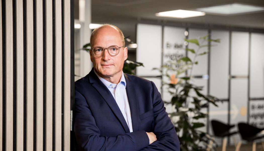 – Vi vill ju fortsätta växa. Därför behöver vi mer kapacitet, säger Steen Ravnsbæk Kristensen, Managing Director på GLS Danmark. Foto: GLS