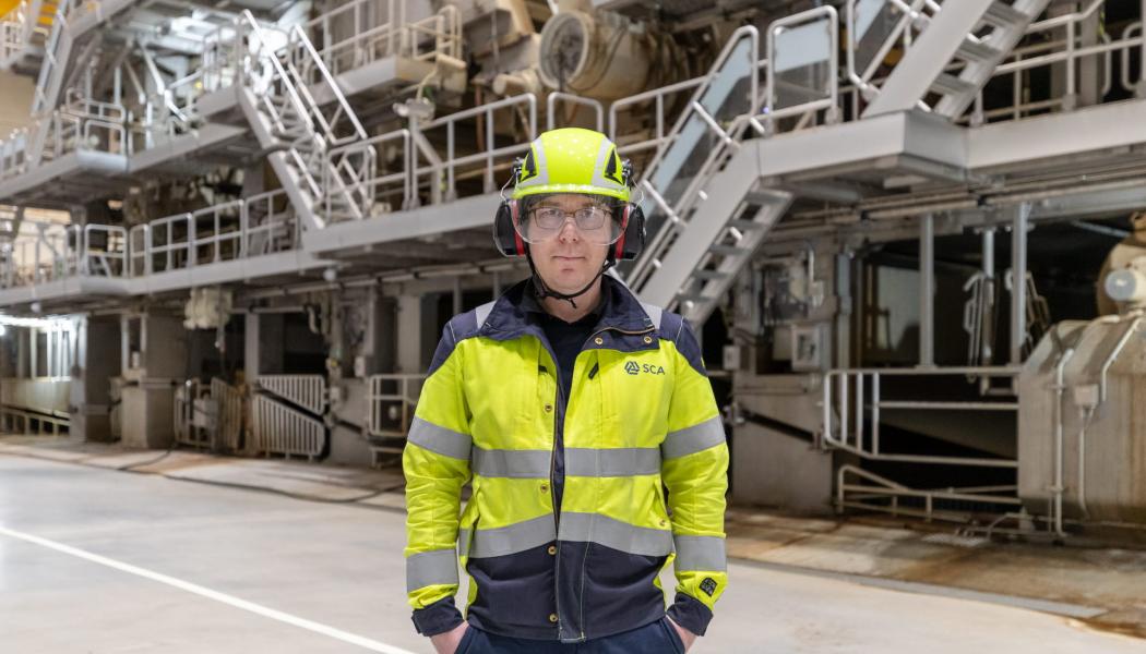 Gustaf Nygren, fabrikschef vid Obbola pappersbruk. Foto: SCA