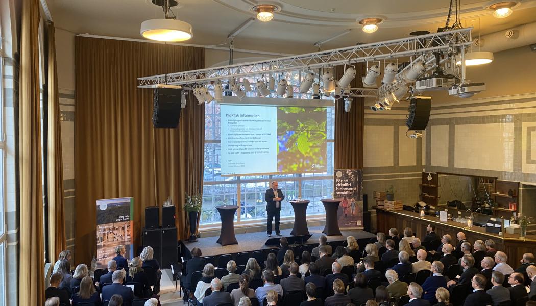 Bryggarsalen Konferens i Stockholm var fullsatt på Forskningsagendans dag. Foto: Simon Matthis

