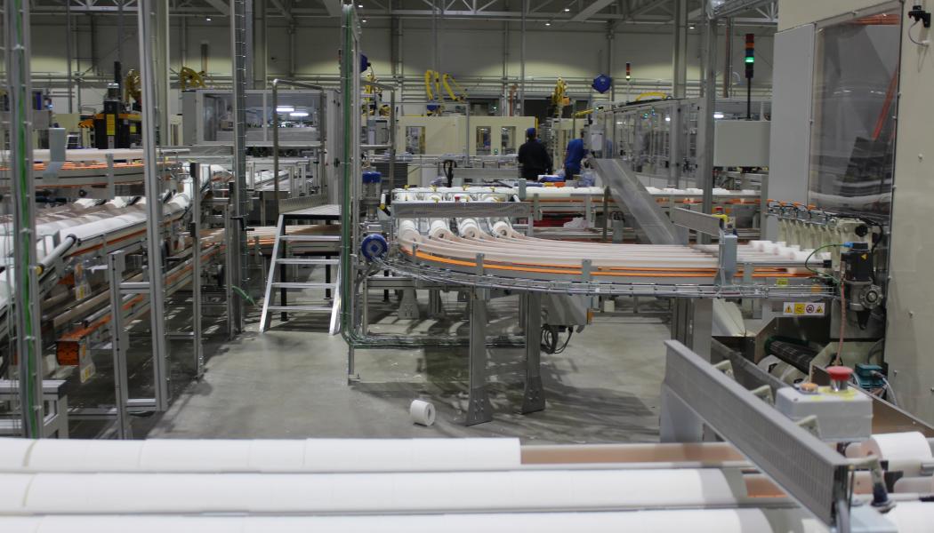Fabriken skulle öka Storbritannien självförsörjningsgrad på mjukpapper till omkring 85 procent. Arkivbild.