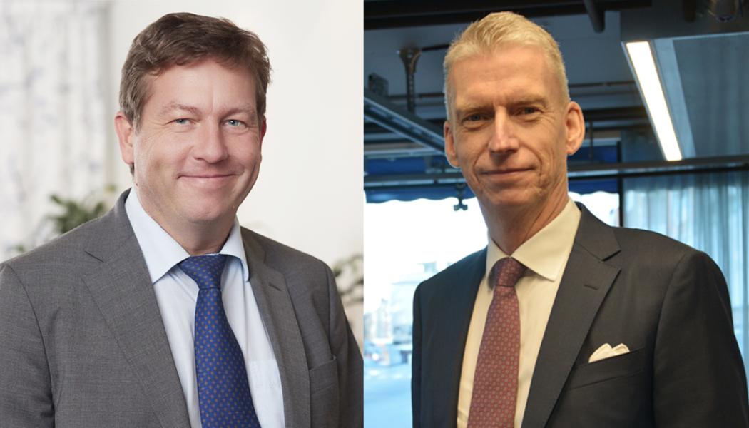 Kent Viitanen, VD och koncernchef Emballator, och Anders Davidsson, VD och koncernchef Herenco Holding och styrelseordförande Emballator.