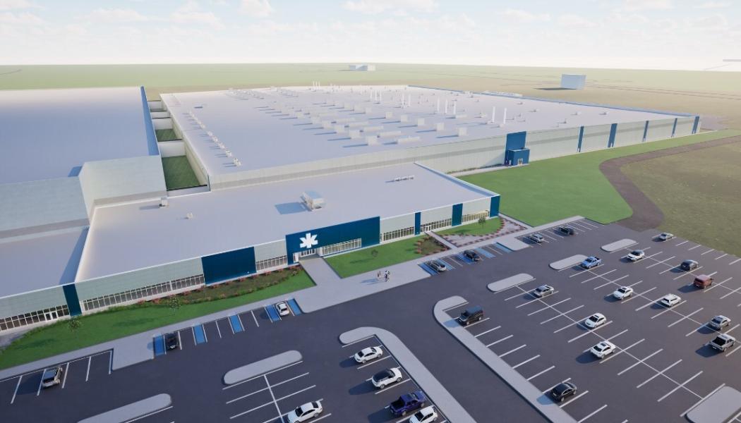 Rendering av Kimberly-Clarks framtida tillverkningsanläggning i Warren, Ohio. Bild: PRNewsfoto/Kimberly-Clark Corporation