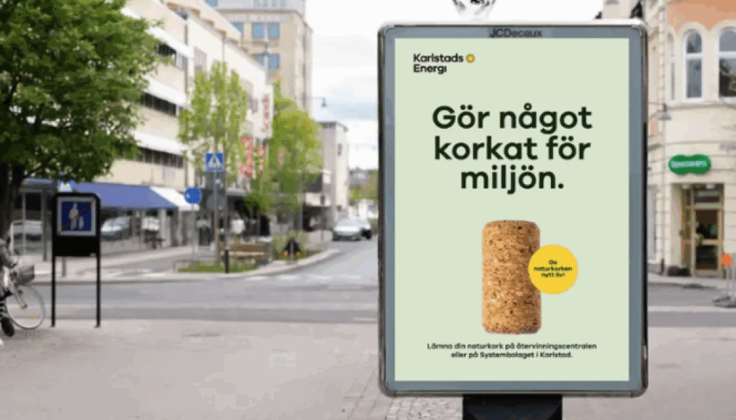 Korkinsamling. Foto: Karlstads Energi