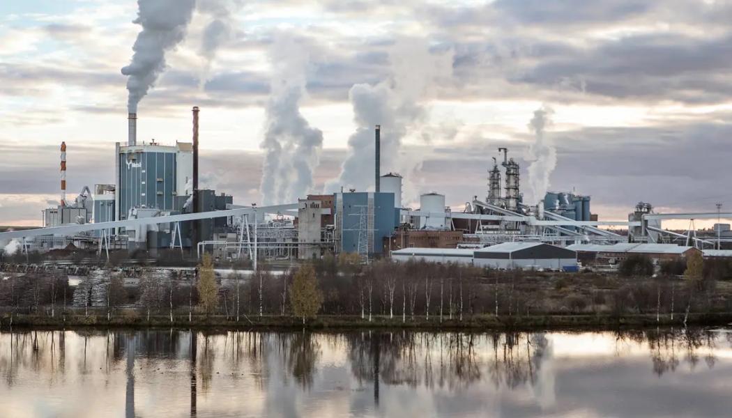 Metsä Group's nya massafabrik i Kemi startade hösten 2023 efter en stor investering. Foto: Metsä Group