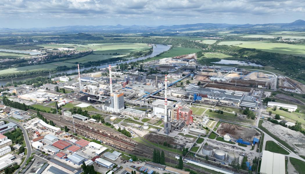 Anläggningen i Štětí i Tjeckien. Foto: Mondi