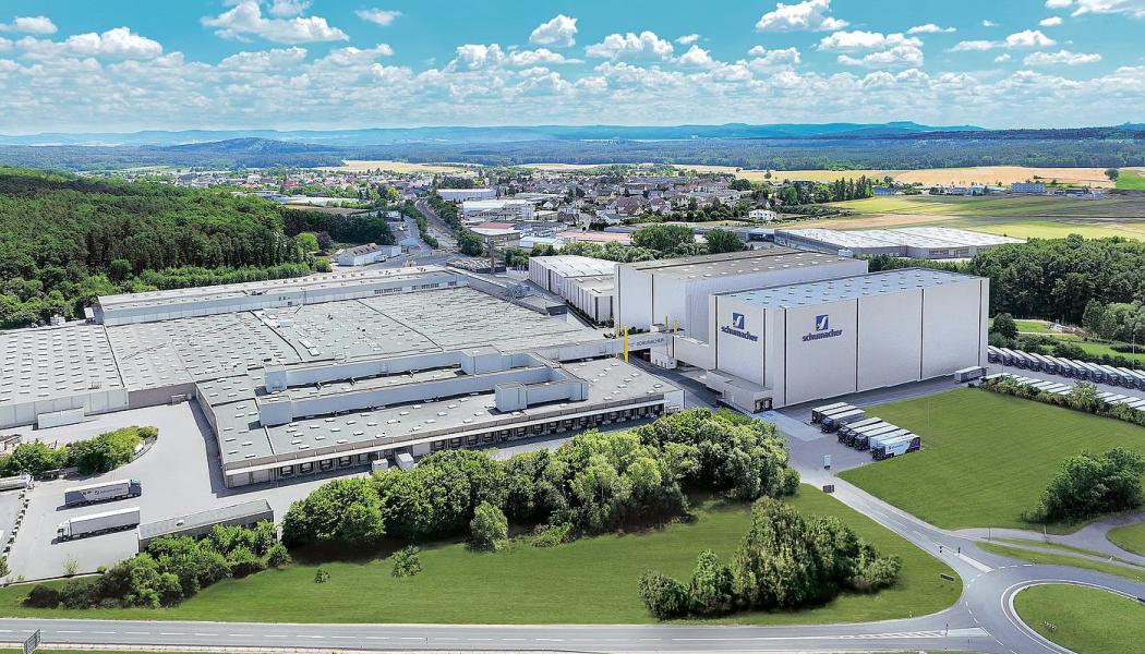 Schumacher förpackningsanläggning i Ebersdorf i Tyskland. Ebersdorfs förpackningsanläggning har pekats ut som en av två toppmoderna ”megaboxfabriker” i Tyskland som har betydande tillväxtpotential. Foto: Mondi