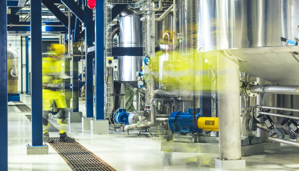 Valet av placering av produktionsanläggningen gjordes på grund av dess närhet till sex massabruk. Bild: NBG