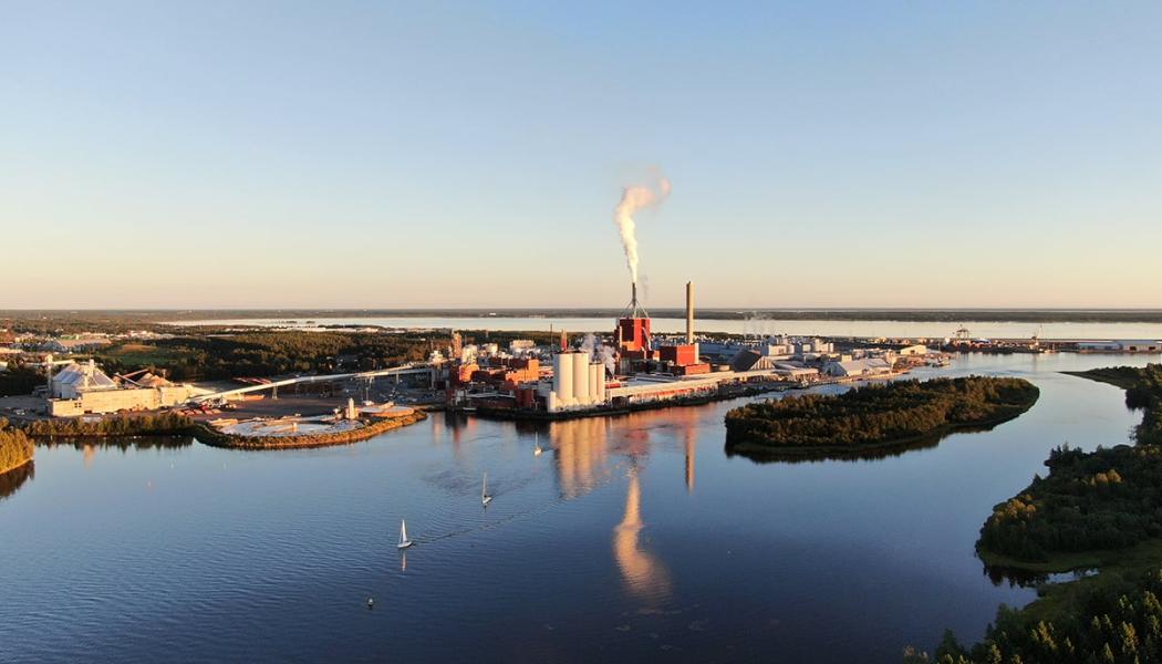 När den nya, toppmoderna produktionslinjen vid Uleåborgs bruk står klar kommer den att ha mycket låga koldioxidutsläpp och låg vattenanvändning, Foto:Stora Enso