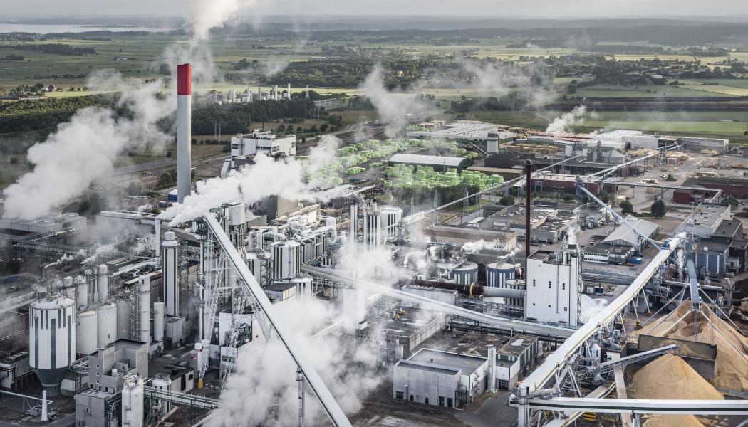 Vid Södra Cell Värö har flera piloförsök genomförts med havreskalen med ”mycket positiva resultat”, enligt Södra. Foto: Per Pixel/Södra 