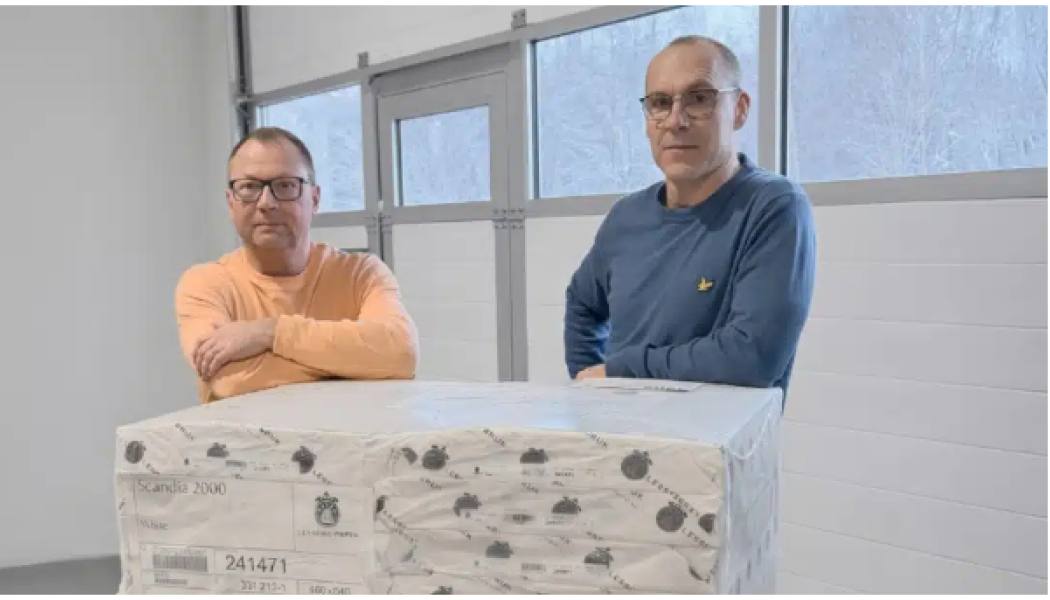 Lessebo Scandia 2000 är ett obestruket premiumpapper. Foto: Lessebo Paper