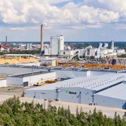 Metsä Groups massafabrik i finländska Raumo. Foto: Metsä Group
