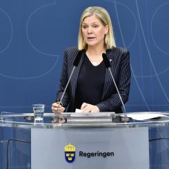Anders Wiklund/TT: Finansminister Magdalena Andersson (S). Arkivbild.