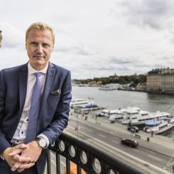 Allis Nettréus/SvD/TT: Holmens vd Henrik Sjölund har anledning att vara nöjd. Arkivbild.