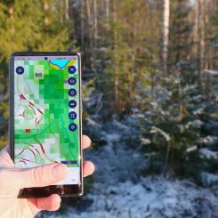 Naturvärdeskartan har tagits fram som stöd för planering av avverkning och skogsvårdsarbeten. Foto: Metsä Group