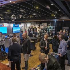 Utställning med leverantörer är ett stående inslag på Skogsindustridagarna. Arkivbild. Foto: Kiwa