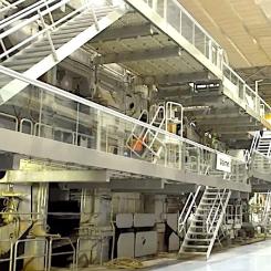 Bild på pappersmaskinen som nyligen levererades till Graphic Packaging Holding Company. Foto: Valmet