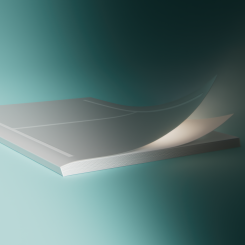 Holmen Aspect är ett trähaltigt papper med ”exceptionell vithet, utvecklat för att sätta ny standard inom magasintryck”. Bild. Holmen