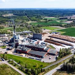 Bäckhammarsbruk där den första demonstrationsanläggningen för LignoBoost installerades. Foto: Rise