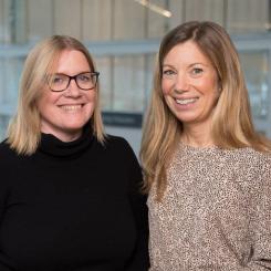 Anna Carlsson och Malin Alpsten, grundare av Bright Day Graphene. Foto: Paper Province