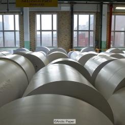 Arctic Papers svenska bruk Grycksbo bruk är en av koncernens viktigaste produktionsanläggningar för bestruket träfritt papper. Foto: Artic Paper