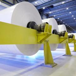 Kartongtillverkning vid bruket i tyska Husum. Foto: Metsä Board