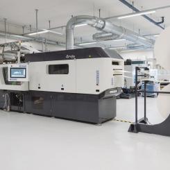 Produktionslinje för Dry Molded Fiber används för att tillverka fiberbaserade förpackningar i industriell skala. Foto: Future Materials Sweden