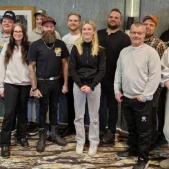 Första gruppen som gick SCA:s skogsmaskinförarutbildning. Foto: Björn Eriksson/SCA