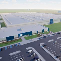 Rendering av Kimberly-Clarks framtida tillverkningsanläggning i Warren, Ohio. Bild: PRNewsfoto/Kimberly-Clark Corporation