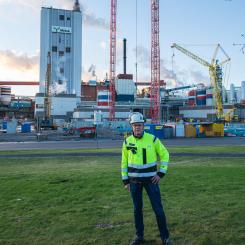 Olov Winblad von Walter, fabrikschef på Metsä Board i Husum. Foto: Victor Lundberg, Mikael Lundgren, Metsä