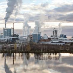 Metsä Group's nya massafabrik i Kemi startade hösten 2023 efter en stor investering. Foto: Metsä Group