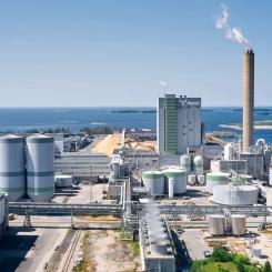 Metsä Groups massafabrik i västfinska Raumo. Foto: Metsä Group