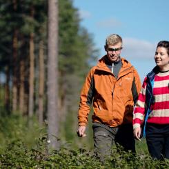 På grund av det förändrade klimatet står finländska skogsägare också inför något nytt. Man måste veta hur man investerar i att skydda den naturliga mångfalden. Foto: Metsä Group