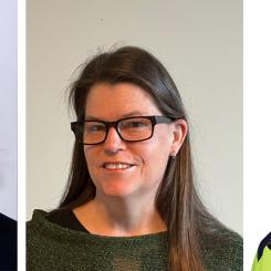 Från vänster: Annelie Karlsson, Combitech, Kajsa Fougner, Biosorbe och Anders Andersson, Billerud Gruvöns bruk. Foto: Paper Province