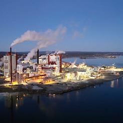 HT-CTMP-linjen på Östrands bruk (i bilden) har även integrerats i den ombyggda linjen i Ortviken. Foto: SCA